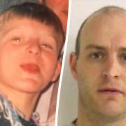 Scott Rider (R) pictured as a child (L). His took his own life having been in prison for 17-and-a-half-years, despite being given a 23-month sentence in 2005.