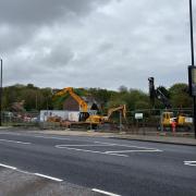 Work has started on the new filling station and SPAR on Acklam Road
