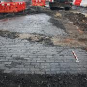 Work on York's railway station has enabled archaeologists to uncover the original Victorian brick pavement which would have led to the entrance