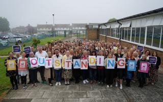 The Children’s Services team celebrate their Ofsted ‘Outstanding’ rating Credit: HARTLEPOOL BOROUGH COUNCIL