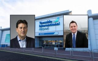 Potential investor Michael Flacks, left, is reported to  be in talks to acquire a  stake in Teesside International Airport, which Tees Valley Mayor, Ben Houchen, believes should not be sold
