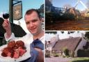 Star Inn before and after the fire - and a young Andrew Pern