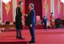 Robert Stelling (Jeff Stelling), lately Broadcaster, Sky Sports, is made a Member of the Order of the British Empire by the Princess Royal at Buckingham Palace.