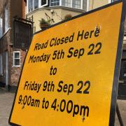 Burton Stone Lane in Clifton in York is closed for resurfacing work. Picture: Haydn Lewis