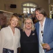Gill Wheeldon centre, pictured with Bubble Foundation patrons, Charlie Hardwick left and Alexander Millar