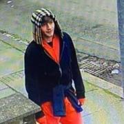 Image of man police wish to speak to in connection with Darlington vehicle theft Credit: DURHAM CONSTABULARY