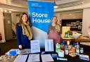 Suz Gregory and Rebecca Sedgwick at the StoreHouse food bank in the Influence Church, Richmond
