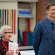 Esme Young and Patrick Grant will be judging the performance of the sewers during the competition