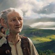 Ruby Barnhill as Sophie and Mark Rylance as The BFG