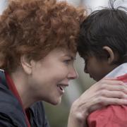 Lion. Pictured: Nicole Kidman as Sue Brierley, and Sunny Pawar as Young Saroo