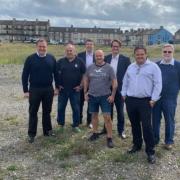 Representatives of Coatham Arena Limited at the former Coatham Bowl site in Redcar.