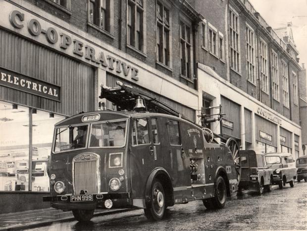 The Northern Echo: A Darlington engine outside the co-op in Priestgate in the late 1960s
