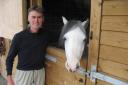 Dave Thomas with his pony Burco