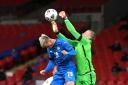 England goalkeeper Jordan Pickford punches clear during his side's 4-0 win over Iceland (Picture: PA WIRE)