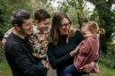 Flo and Ross Campbell, with their children Rory, 5, and Edith, 2  Picture: CLAIRE HIRST