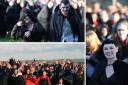  1,369 people dressed as vampires gathered at Whitby Abbey where they broke a world record  Pictures: PA