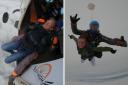 Marty and Libbi Thomas did a 15,000ft skydive to raise money for JPC Community Farm last week