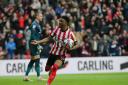 Amad Diallo celebrates after scoring Sunderland's equaliser