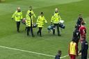 Tommy Smith was stretchered off during Middlesbrough's defeat to Real Betis
