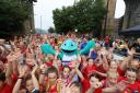 The AJ Bell Junior and Mini Great North Run events held on Newcastle Quayside today.