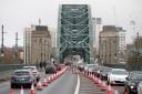 Single lane traffic on the A167 during rush hour this morning (THURS) as a four-year-project to restore the Tyne Bridge begins today in Newcastle, causing hardship for motorists struggling to get to work. Pictures: North News