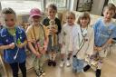 Some of the pupils who took part in the 'dress to express' day