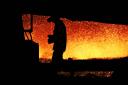 A steelworker in the blast furnace at SSI UK on Teesside. (11181488)