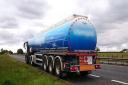 DRIVING CHARGE: The tanker after being stopped on the A19