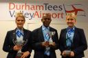 SUCCESS: Pictured from left to right are Sophie Hammond, Christopher Thomas, and Eloise Ross