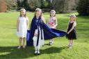 ROLES: Last year's Sedgefield medieval fair flower queen, Robyn Taylor, and her attendants Picture: TOM BANKS.