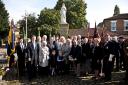 PROUD: The relatives of Archie White VC who attended the ceremony. Pictures: Tom Wharton Photos