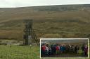 HERITAGE: Weardale residents and heritage lovers gather at Grove Rake mine to make a stand against its demolition