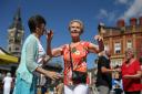 DANCE: A traditional tea dance takes place in Darlington market square as part of the Summer events organised by the local council Picture: CHRIS BOOTH