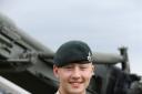PROUD: Soldier Cameron Villiers took part in a passing out parade recently