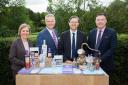Representatives of Finance Durham marking the fund’s first investment - in Durham Gin. Left to right: Sarah Slaven, managing director of Business Durham; Jon Chadwick, founder of Durham Gin; Cllr Simon Henig, leader of Durham County Council and Michael