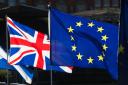 The Union and EU flags Picture: Jonathan Brady/PA 
