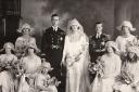 EXCHANGING VOWS: Lord and Lady Mountbatten on their wedding day in 1922. With them as best man is the then Prince of Wales – later King Edward VIII and the Duke of Windsor