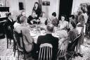 ALL IN THE FAMILY: Sitting down to a Christmas dinner during another time of austerity
