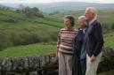 TIME TO REFLECT: Outside the Cundy home in upper Weardale. From left, Jo Cundy, Kathy Heatherington and her husband, Ken