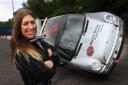DRIVING SEAT: Kelly Bird at her stunt driving school in Middlesbrough