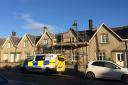 Police outside the house in Helmsley. Picture: David Mackie