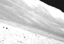 Part of the lunar surface in an image taken by Japan’s first moon lander (Jaxa via AP)