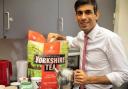 Rishi's post with the sack of Yorkshire tea bags