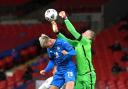 England goalkeeper Jordan Pickford punches clear during his side's 4-0 win over Iceland (Picture: PA WIRE)