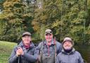 Paul Whitehouse, Olly Shepherd and Bob Mortimer. Mr Shepherd of Fly Fishing North Yorkshire organised the fishing spots on the rivers.
