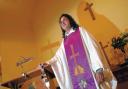 ‘SPORTS GEAR’: The Reverend Roberto Viana, in colourful attire, preaches in Maltby Methodist Church