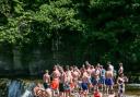 Hundreds head to Richmond falls during hot weather Picture: SARAH CALDECOTT.