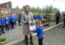 Lord Lieutenant of North Yorkshire Johanna Ropner at Bolton-on-Swale St Mary's Primary School