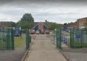 The school gates of Westfield Primary School, Acomb
