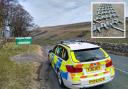 Officers from North Yorkshire Police pursued the dangerous driver for two hours before the car was brought to an abrupt stop by a stinger device. Picture: NORTH YORKSHIRE POLICE.